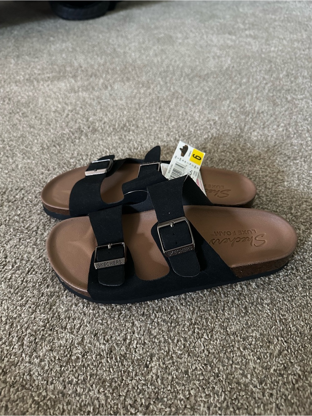 Skechers Luxe Foam Granola Strap Sandal NWT - Picture 2 of 5